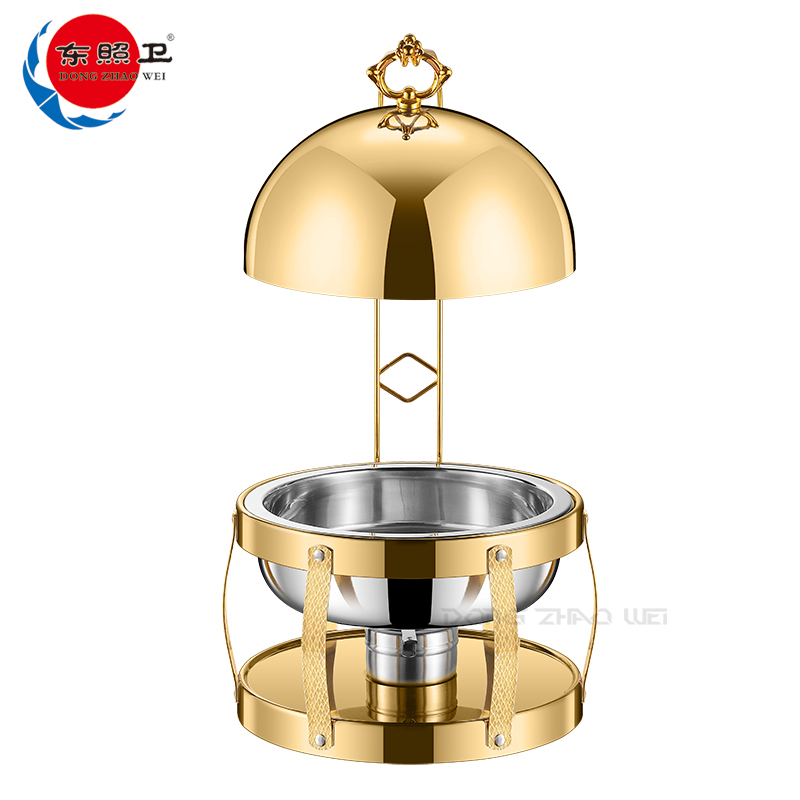 Golden Luxury Heart Ball Chafing dish