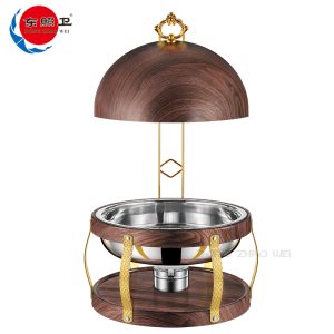 Factory wholesale Wood Heart Ball Chafing Dish