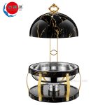 wholesale Black Golden Heart Ball Chafing Dish