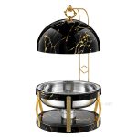 wholesale Black Golden Heart Ball Chafing Dish (2)